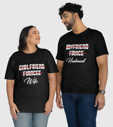 Husband And Wife Unisex Half Sleeve T-Shirts (Pack of 2)